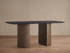 Saint Germain Wood Dining Table with Rectangle Solid Oak Top & Wood Dauphine Base