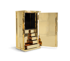 Luxury Collectible Vault Safe with Gold-Plated Finish & Secret Dial Lock System