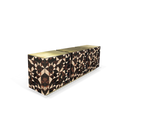 Luxury Anodized Metal Sideboard Cabinet with Pixel-Inspired Design & Hidden Storage
