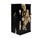 Luxury Collectible Vault Safe with Gold-Plated Finish & Secret Dial Lock System