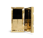 Luxury Collectible Vault Safe with Gold-Plated Finish & Secret Dial Lock System