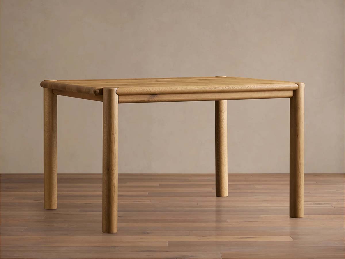 Sulina Wood Oak Extension Dining Table Drop-Leaf Design