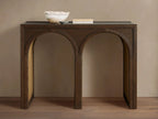 Console d'entrée Hattie en chêne massif, style rustique
