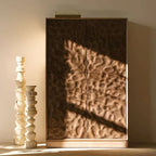 Armoire haute Condesa Wood Living, meuble de rangement de luxe pour salle à manger, buffet/bibliothèque