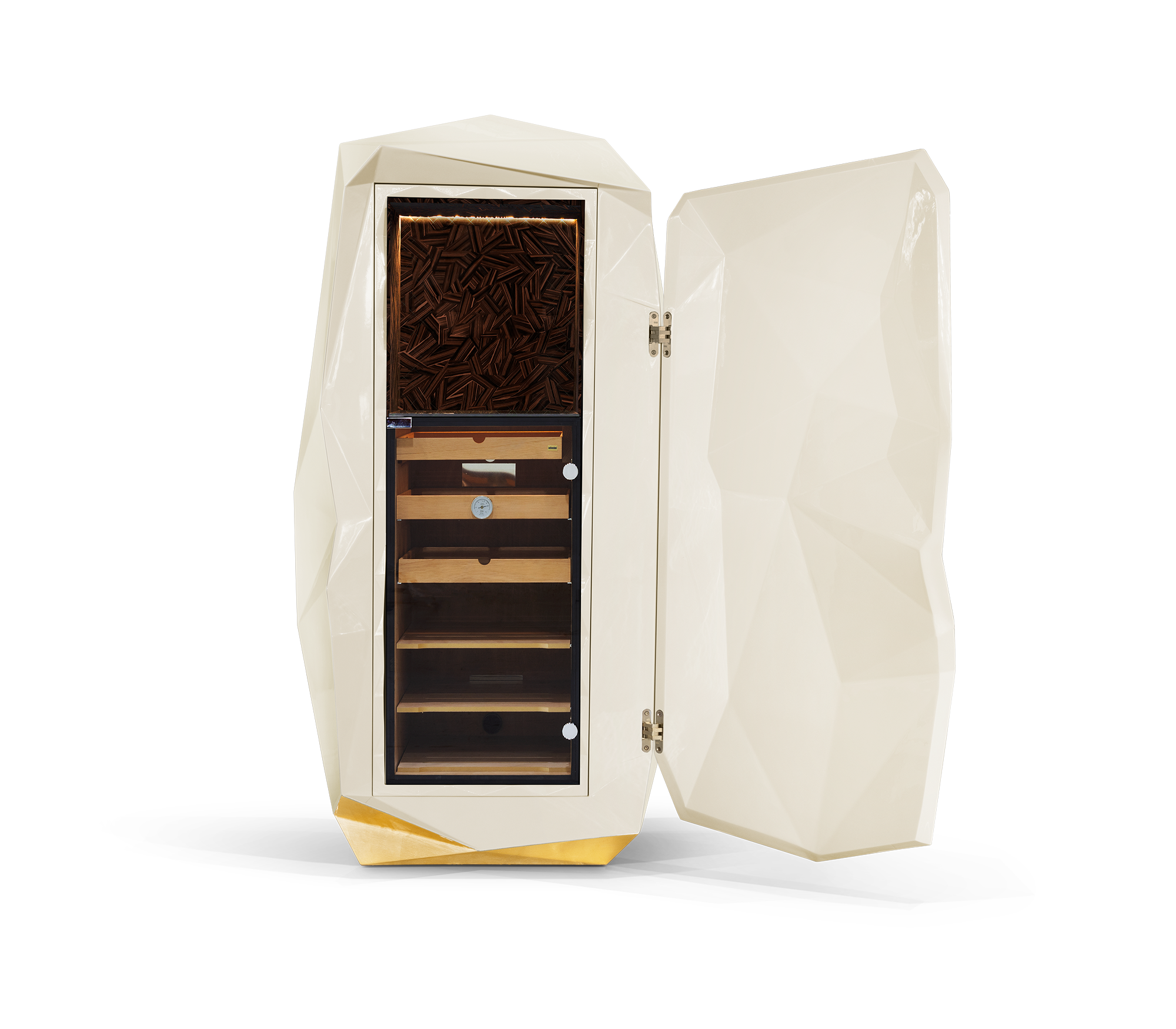 Luxury Diamond Floor Safe with Hidden Watch Winder & Certified High-Security Storage System