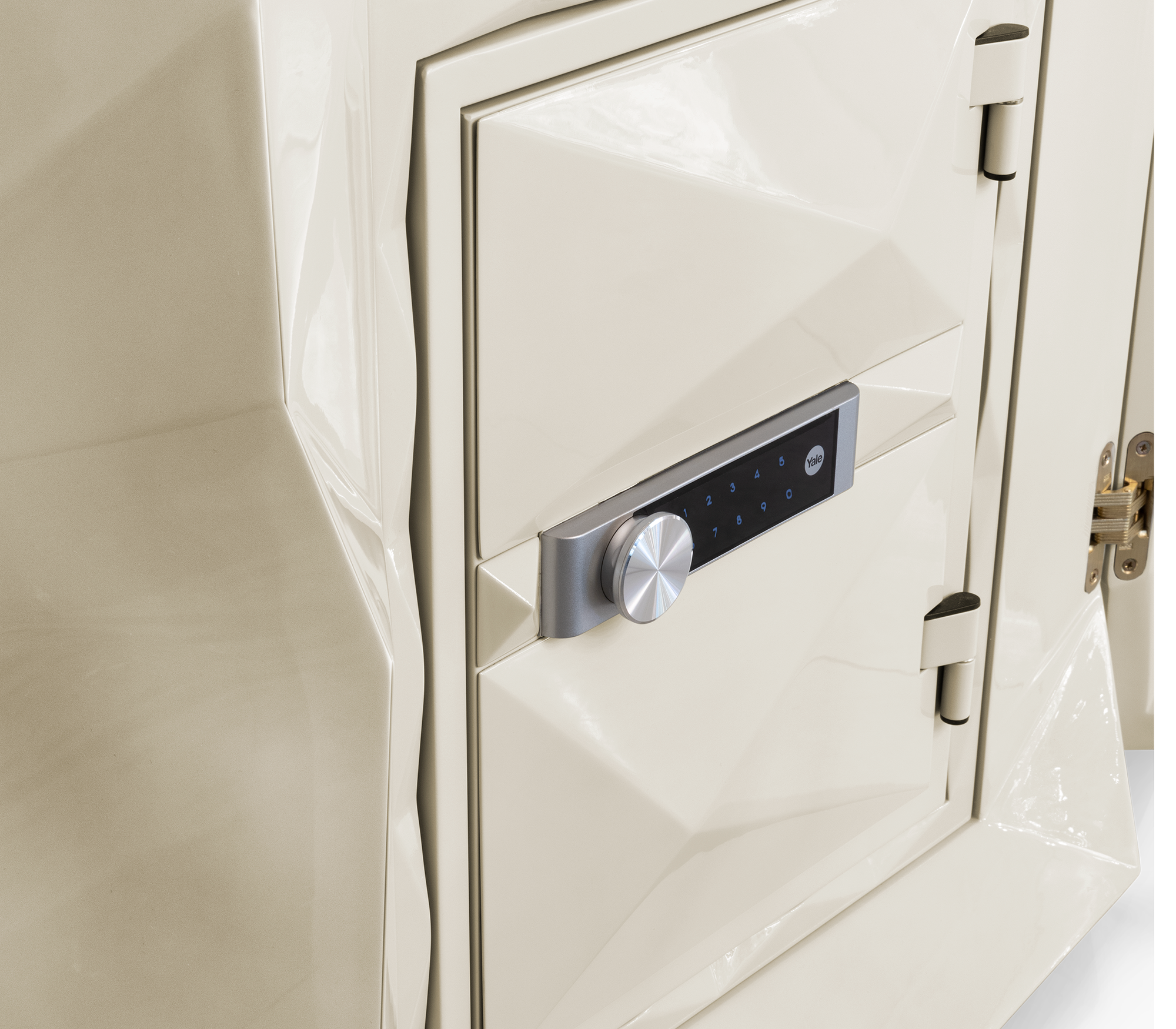 Luxury Diamond Floor Safe with Hidden Watch Winder & Certified High-Security Storage System
