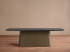 Saint Germain Wood Dining Table with Solid Oak Wood Top & Toulouse Base