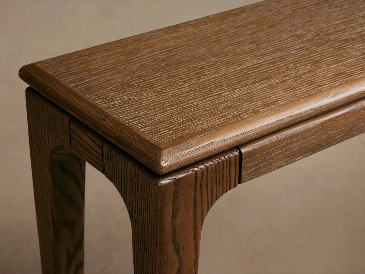 Park Ash Wood Entryway Console Table Minimalist Style Ebony Hallway Entrance Table