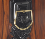 Luxury Sculptural Display Cabinet with Glass Shelves & Designer Storage