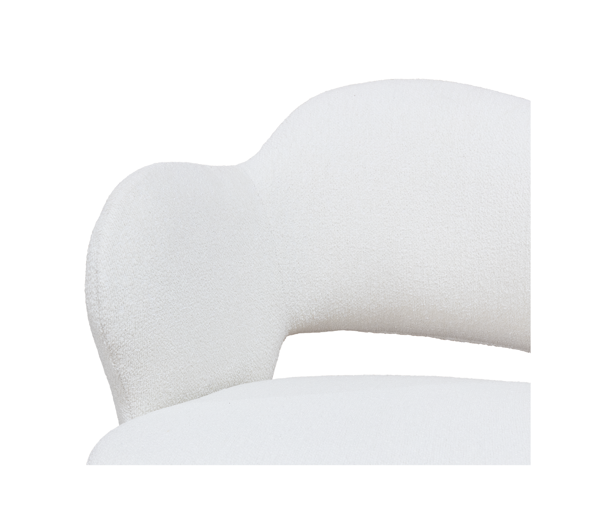 Amara Bouclé Modern Luxury Brass Chair