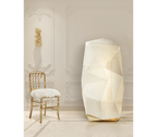 Emporium Fur Surrealist Gold Plated Luxury Chair with Soft Fluffy White Seat