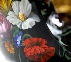 Floral Hand Oil Painted Limited Edition Decorative Stool