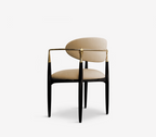 Nahéma Sculptural Hand Motif Polished Brass Chair