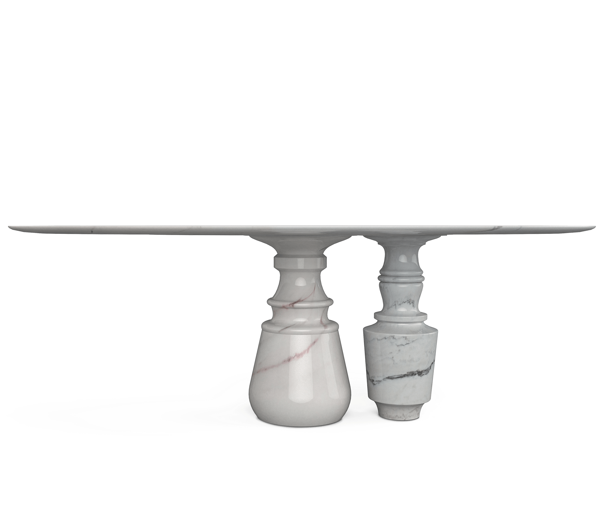 Pietra Oval Classic Estremoz Marble Dining Table