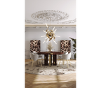 Amara Bouclé Modern Luxury Brass Chair
