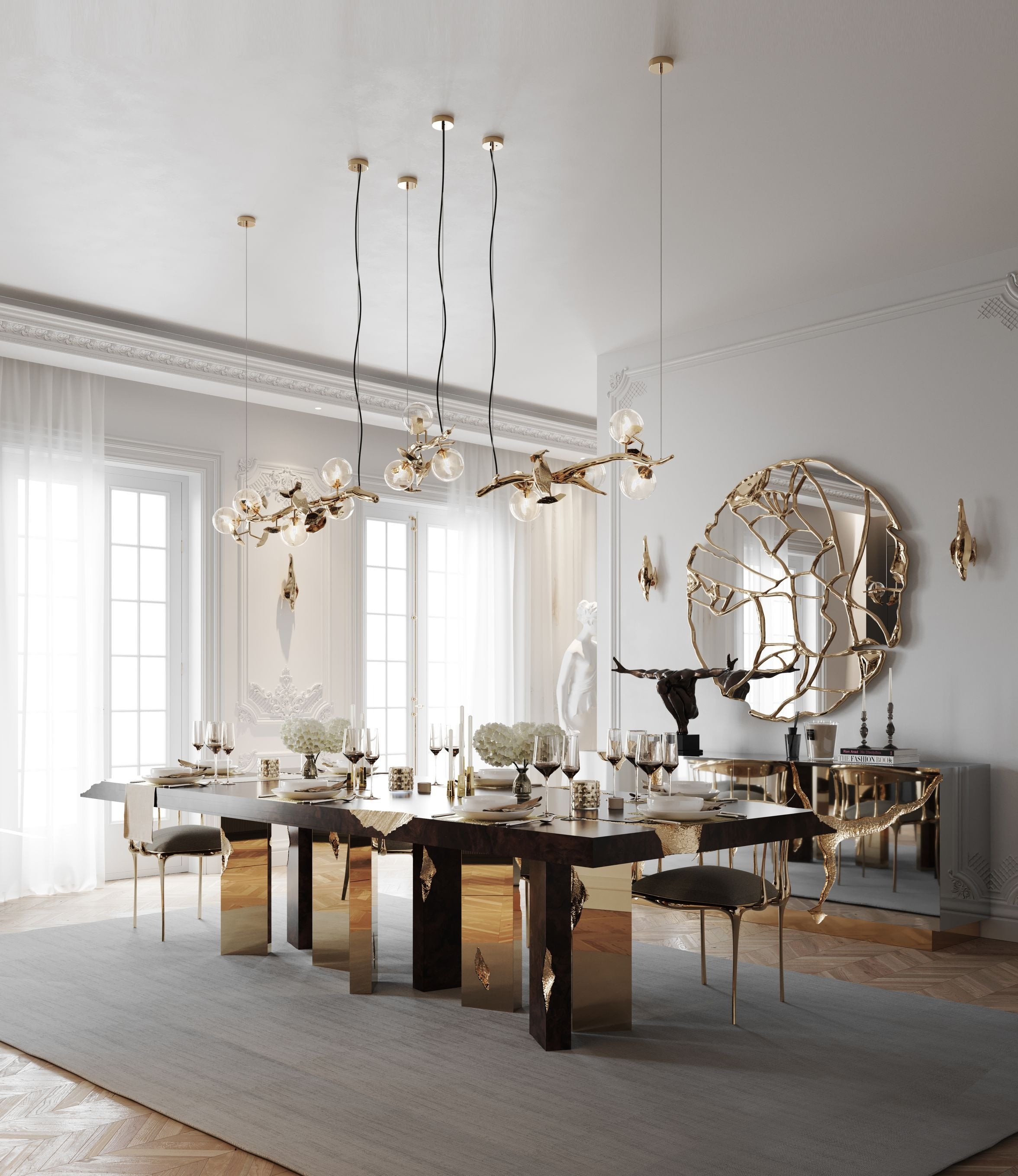 Empire Poplar Root Dining Table
