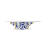 Heritage Dining Table with Azulejo-Inspired