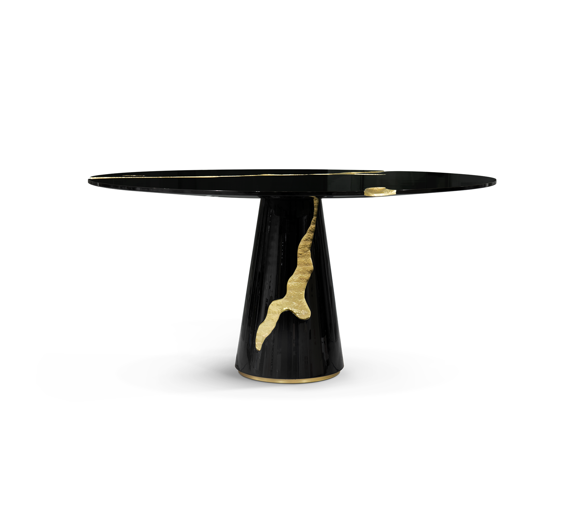Lapiaz Black Lacquer Dining Table