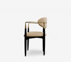 Nahéma Sculptural Hand Motif Polished Brass Chair