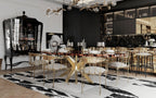 Patch Marquetry Round Dining Table