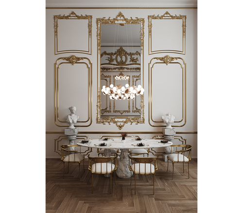 Pietra Oval Classic Estremoz Marble Dining Table