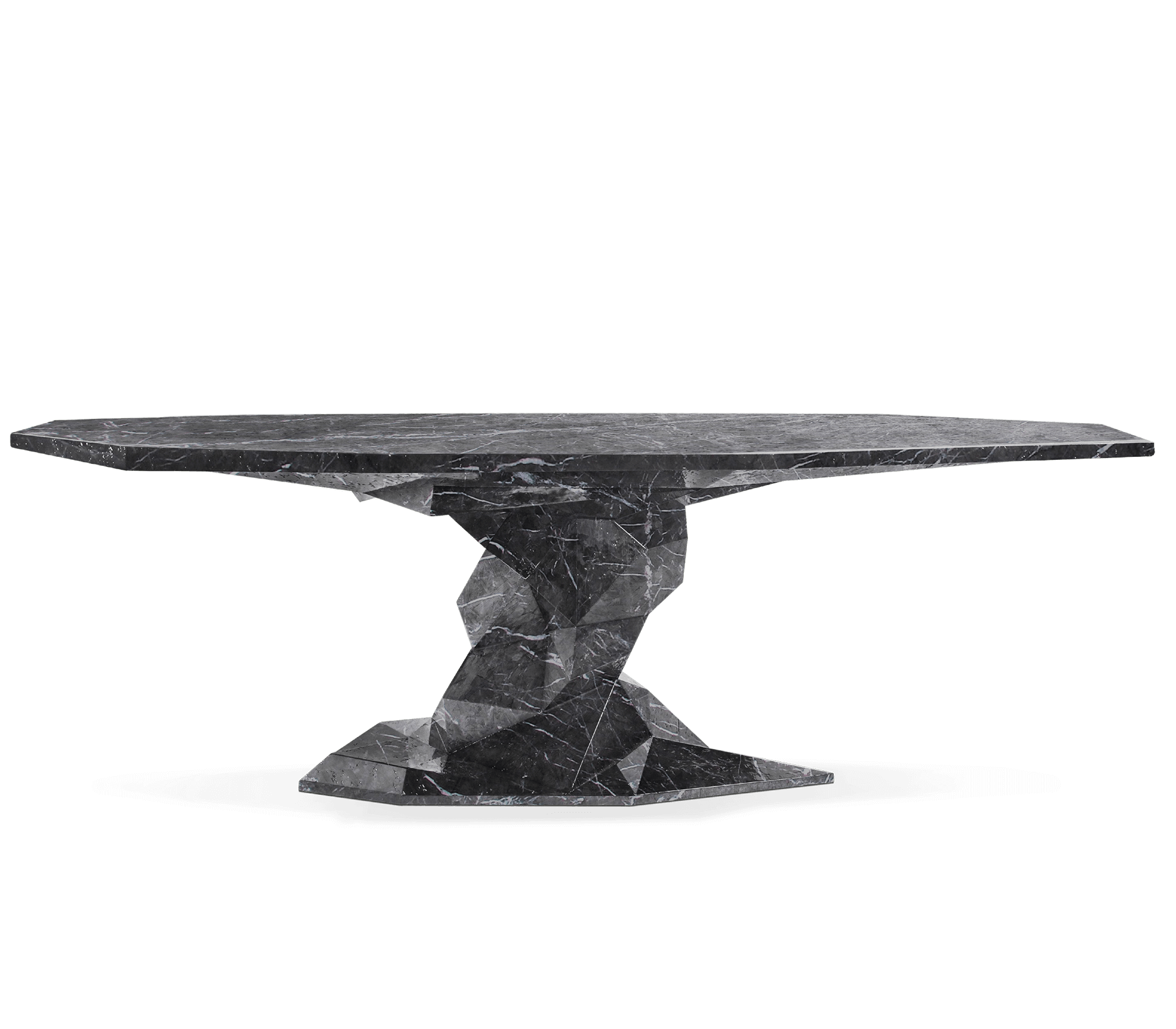 Bonsai Dining Table with Minimalism & Personalized Faceted Dining Table