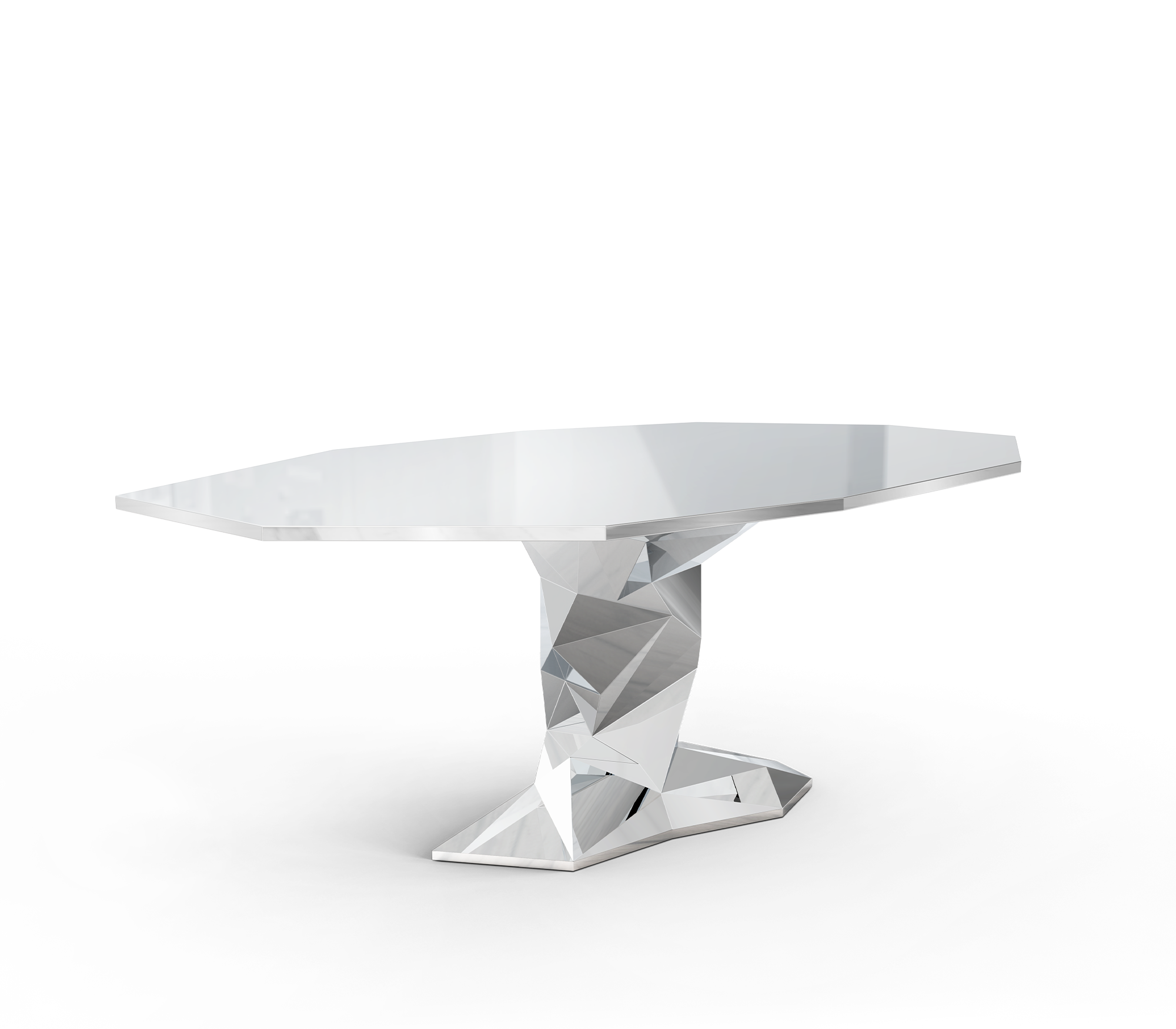 Bonsai Dining Table with Minimalism & Personalized Faceted Dining Table