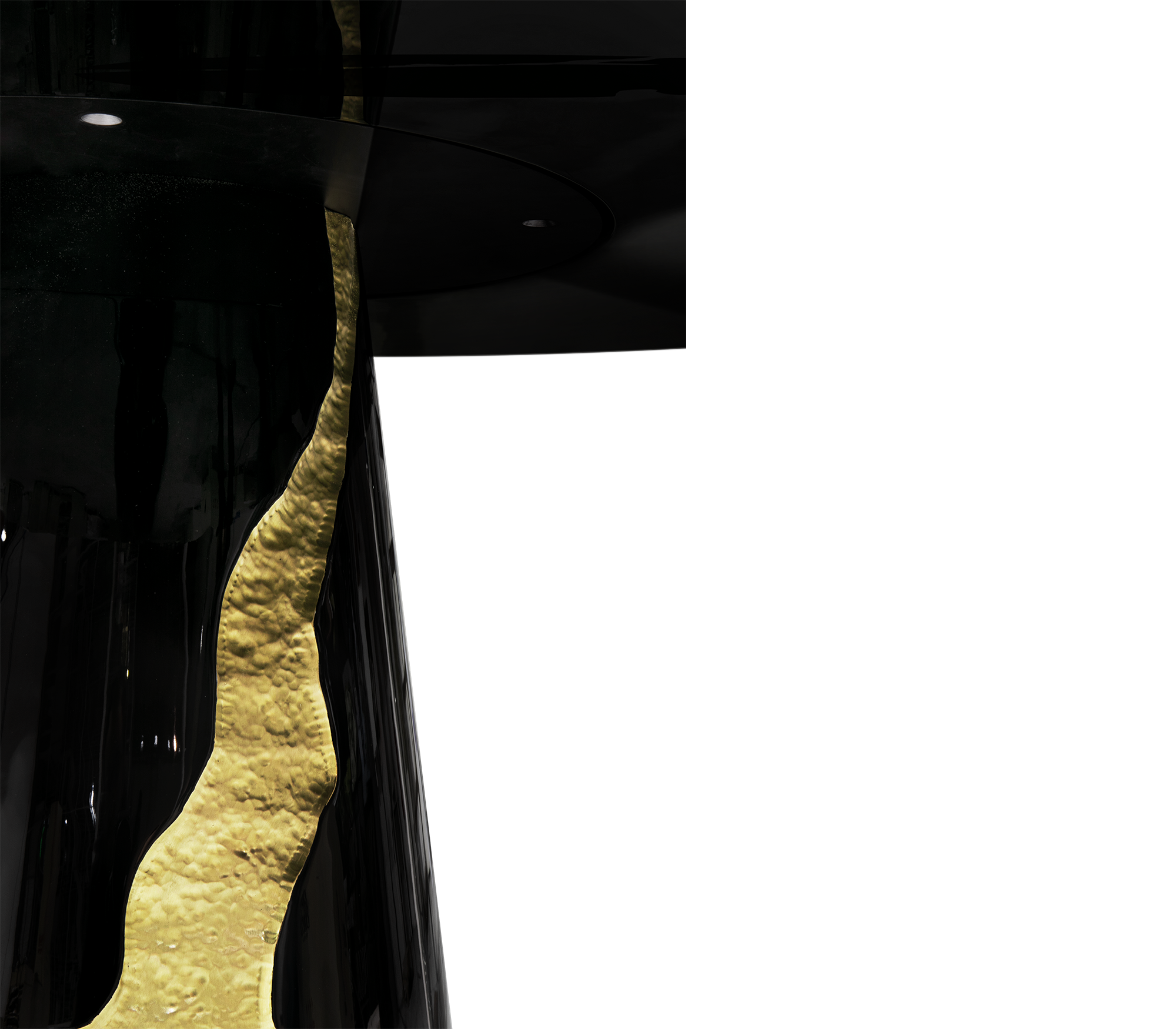 Lapiaz Black Lacquer Dining Table