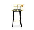 Nº 11 Surrealist Polished Brass Bar Stool