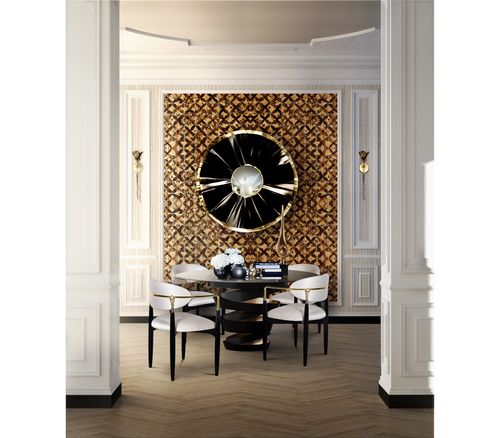 Nahéma Sculptural Hand Motif Polished Brass Chair