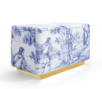 Heritage Azulejo Hand-Painted Ceramic Luxury Nightstand