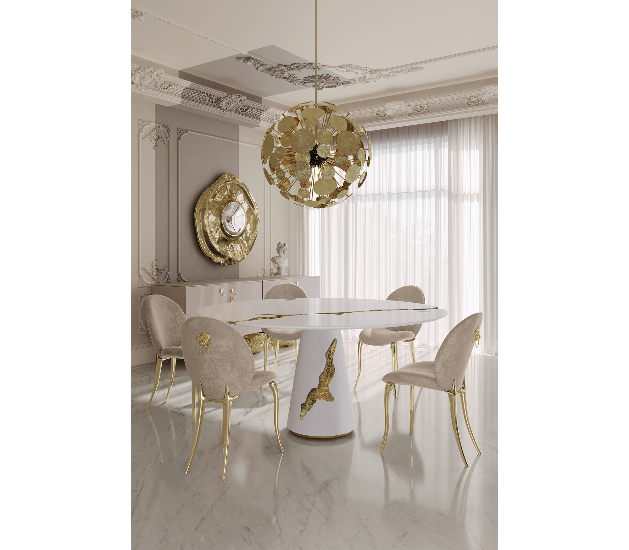 Lapiaz Black Lacquer Dining Table
