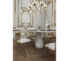Pietra Oval Classic Estremoz Marble Dining Table