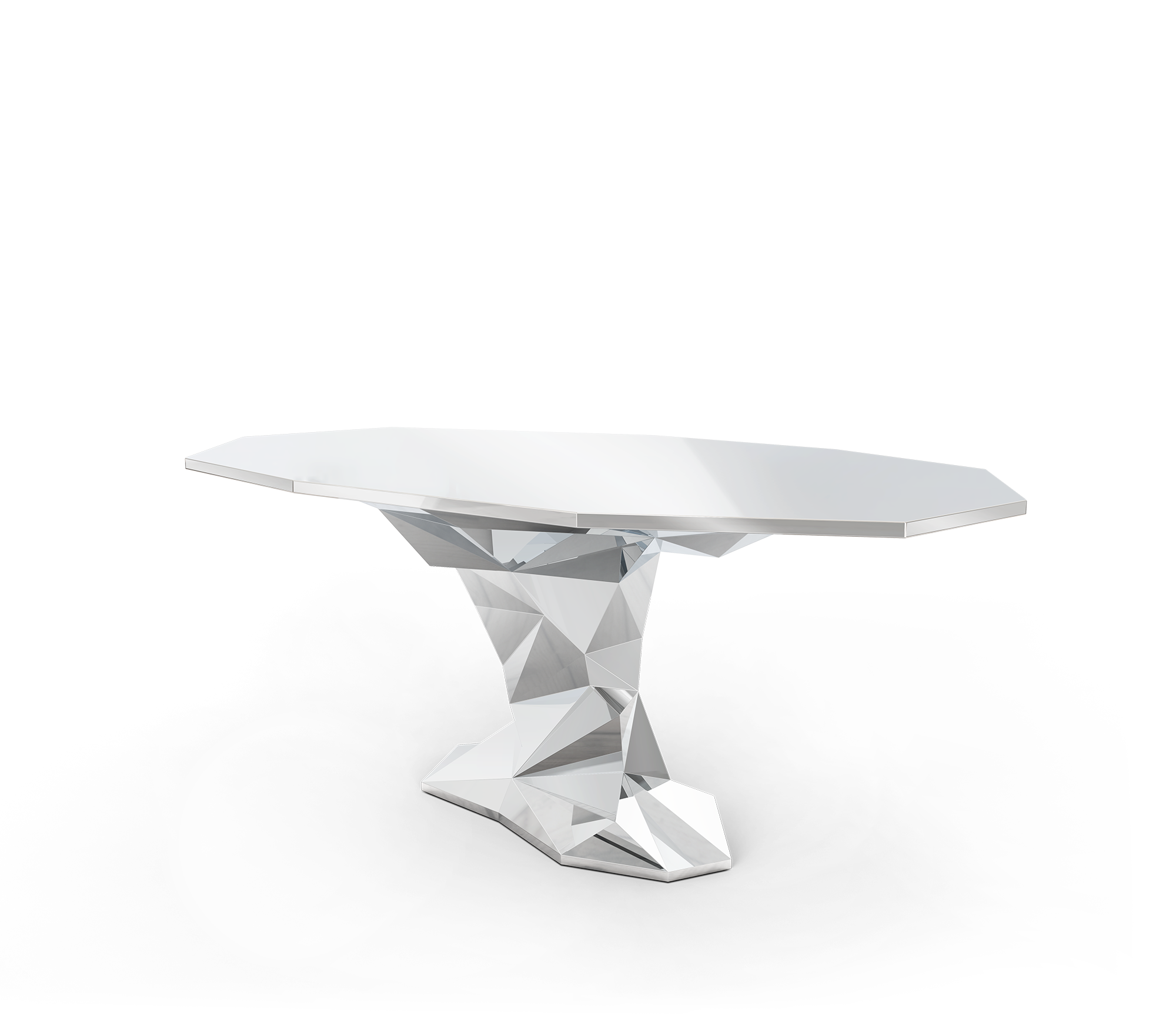 Bonsai Dining Table with Minimalism & Personalized Faceted Dining Table
