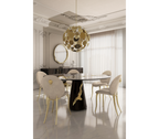 Lapiaz Black Lacquer Dining Table