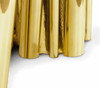 Fortuna Polished Brass Round Dining Table