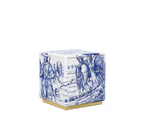 Heritage Azulejo Hand-Painted Ceramic Small Luxury Nightstand