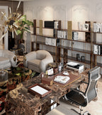 Lapiaz Karst Stone Marble Luxury Executive Desk
