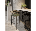 Nº 11 Surrealist Polished Brass Bar Stool