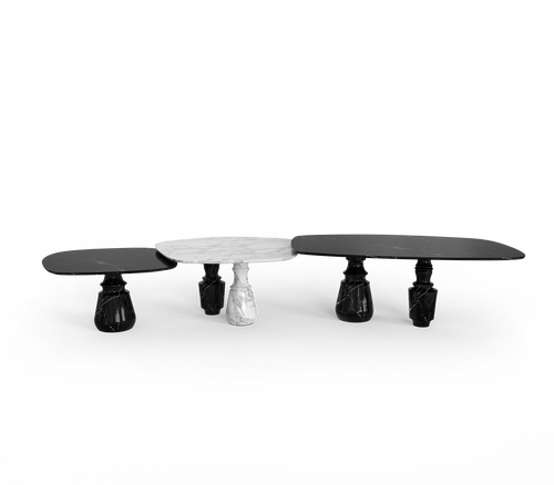 Pietra Nero Marquina Modular Dining Table
