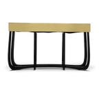 Sinuous Consoles Patina Brass Wave Entryways Cabinet Table