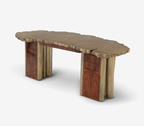 Fortuna Tree-Ring Brass Sculptural Luxury Desk
