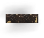 Empire Consoles Hammered Gilded Brass Entryways Cabinet Table