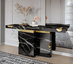 Empire Consoles Hammered Gilded Brass Entryways Cabinet Table
