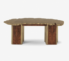 Fortuna Tree-Ring Brass Sculptural Luxury Desk