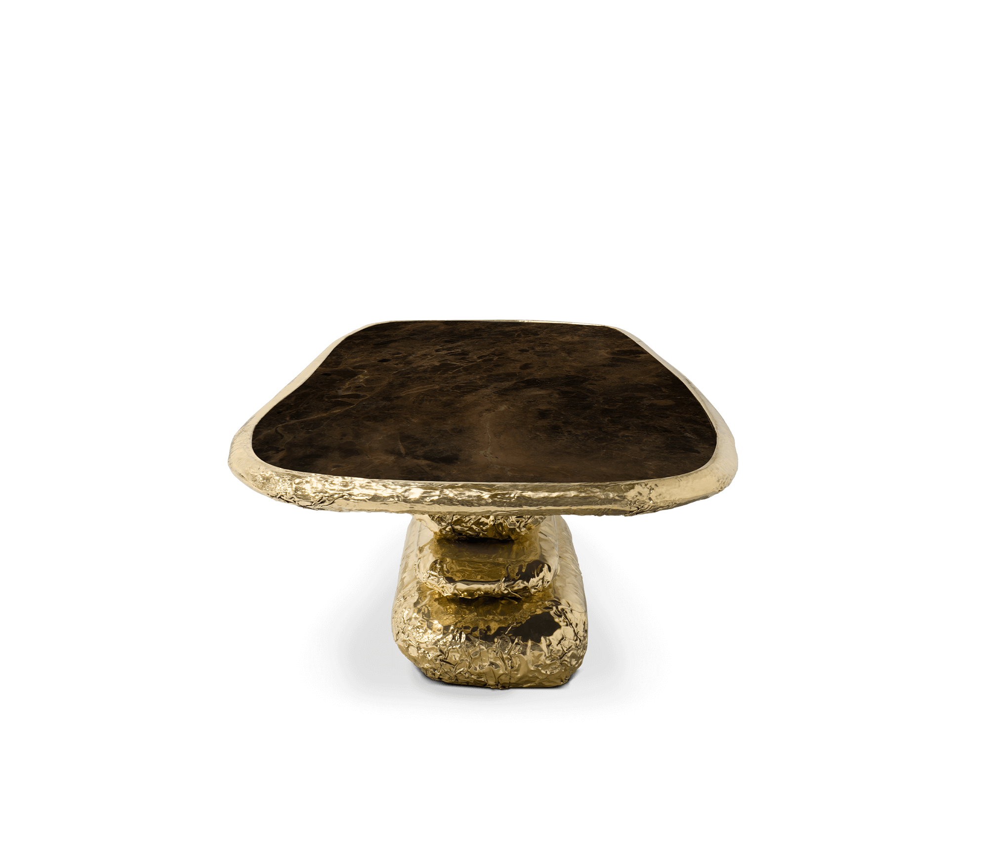 Stonehenge Marble & Brass Dining Table