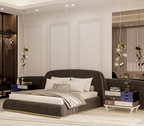 Soho Eclectic Mixed Material Luxury Bedside Table