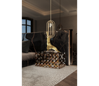 Lapiaz Kintsugi Velvet Polished Gold Luxury Headboard