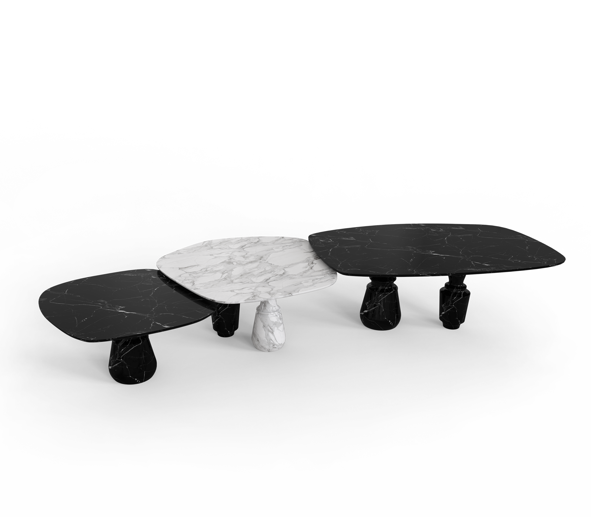 Pietra Nero Marquina Modular Dining Table