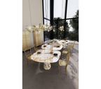Pietra Nero Marquina Modular Dining Table